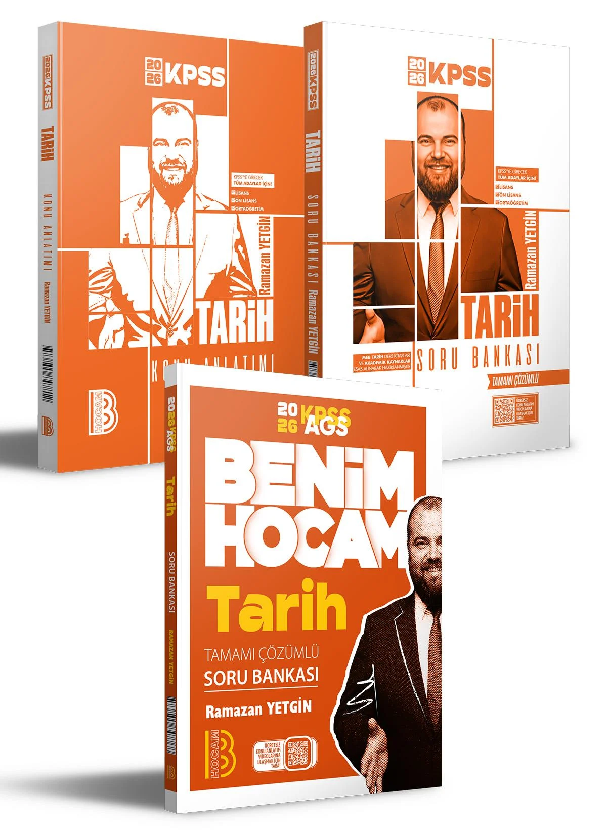 Benim Hocam Yayınları 2026 KPSS AGS Tarih Soru Bankası ve KPSS Tarih Konu Anlatımı Seti (Ramazan Yetgin)