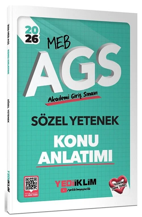 Yediiklim 2026 MEB-AGS Sözel Yetenek Konu Anlatımı Yediiklim Yayınları