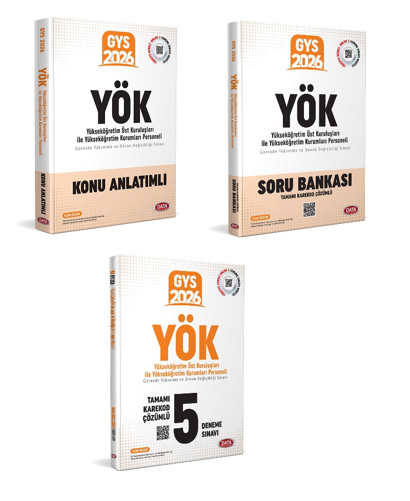 Data 2026 GYS YÖK Hazırlık 3'li Set (Konu + Soru+Deneme