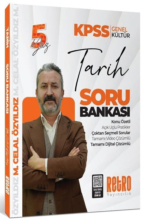 Retro Yayıncılık 2026 KPSS Tarih 5Yüz Soru Bankası Çözümlü Mehmet (Celal Özyıldız)