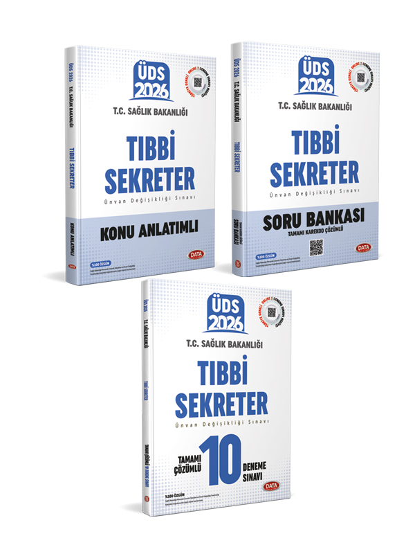 Data Yayınları 2026 Tıbbi Sekreter Üds Hazırlık Seti