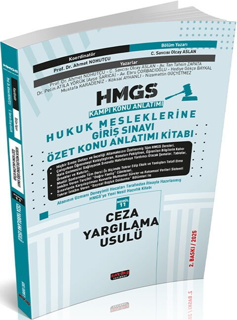 Savaş Yayınları 2025 HMGS Özet Konu Anlatımı Ceza Yargılama Usulü Olcay Aslan Savaş Yayınevi