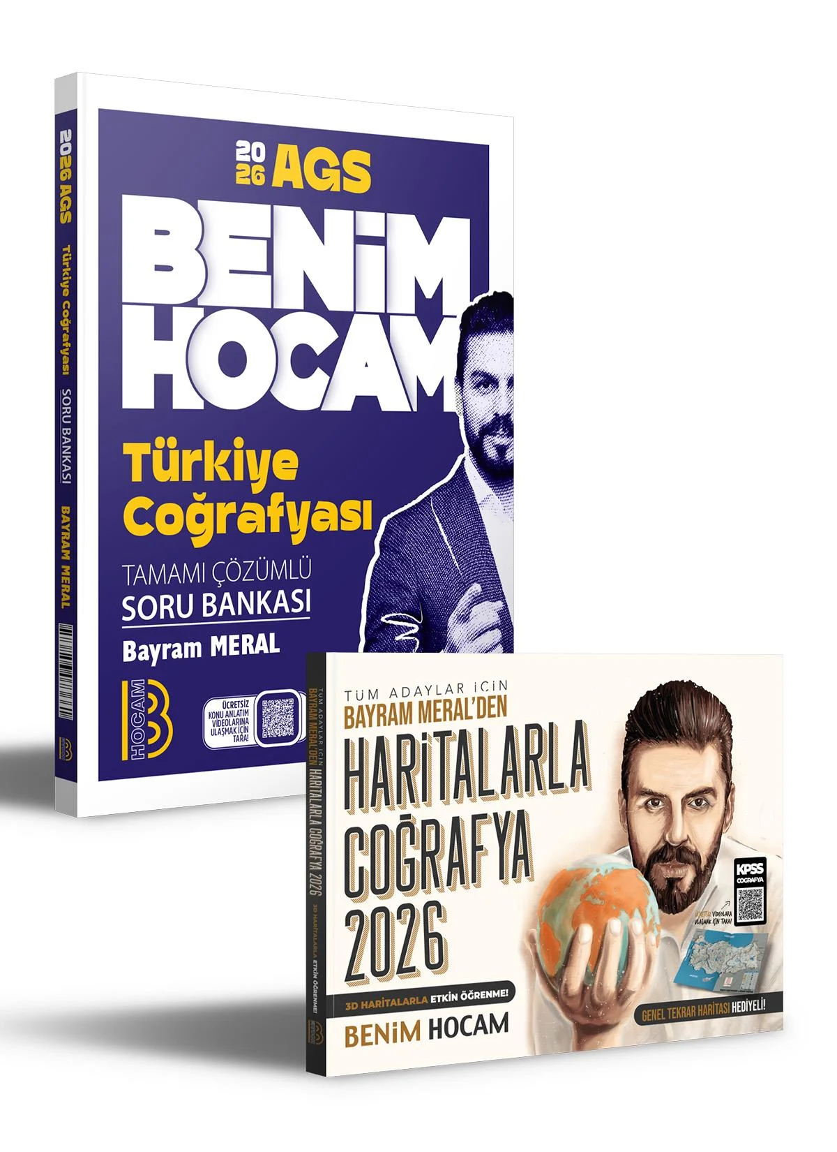 Benim Hocam Yayınları 2026 AGS Türkiye Coğrafyası Soru Bankası ve Haritalarla Coğrafya Seti (Bayram Meral)