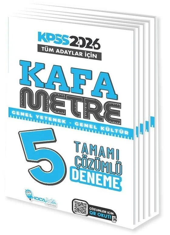 Hoca Kafası 2026 KPSS Genel Yetenek Genel Kültür Kafametre 5 Deneme Çözümlü Hoca Kafası Yayınları