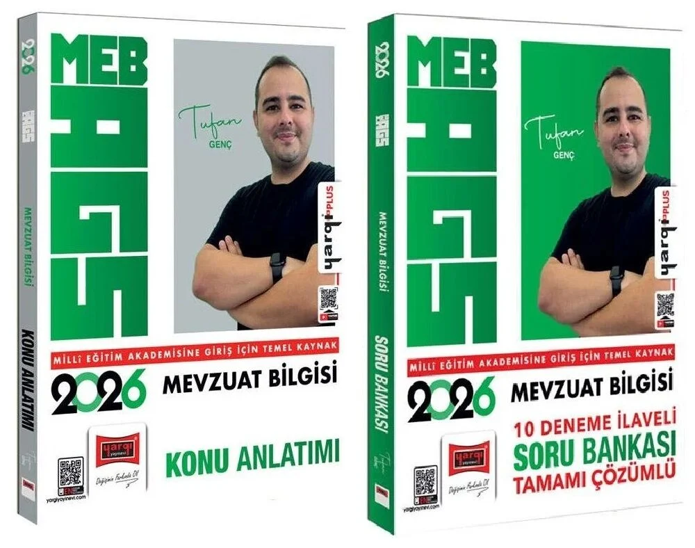 Yargı 2026 MEB-AGS Mevzuat Bilgisi Konu Anlatımı + Soru Bankası 2 li Set - Tufan Genç Yargı Yayınları