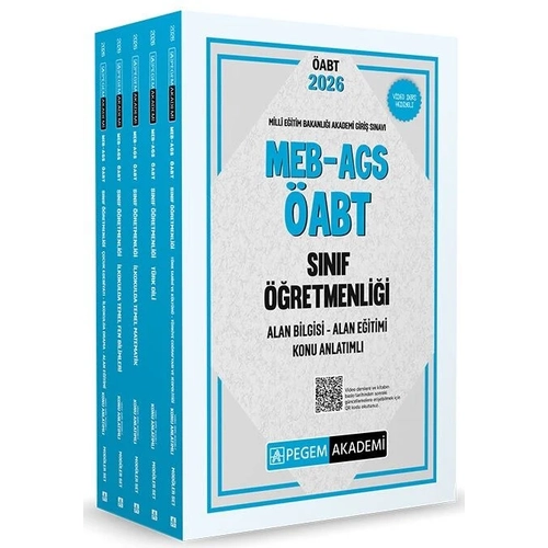 Pegem 2026 �ABT MEB-AGS S�n�f ��retmenli�i Konu Anlat�ml� Mod�ler Set Pegem Akademi Yay�nlar�