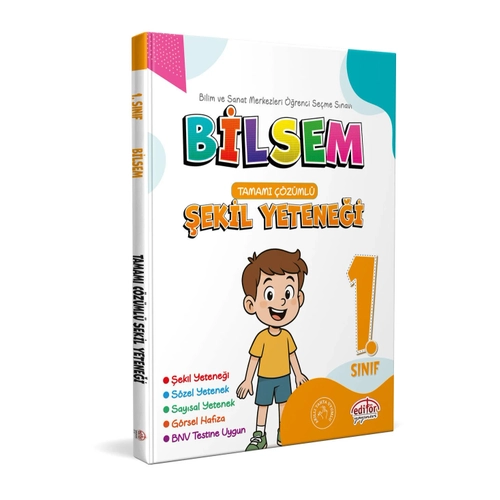 Edit�r Yay�nlar� 2026 1. S�n�f Bilsem Haz�rl�k �ekil Yetene�i Tamam� ��z�ml�