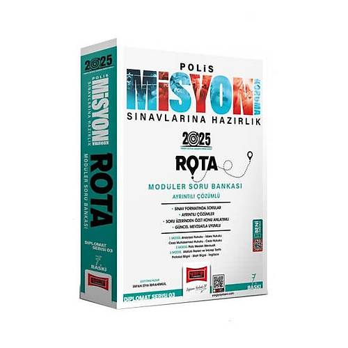 Yarg� Yay�nlar� 2025 Polis Misyon S�navlar�na Haz�rl�k Diplomat Serisi Rota Mod�ler Soru Bankas�