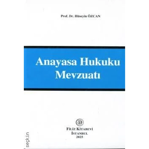 Filiz Kitabevi Anayasa Hukuku Mevzuat�-H�seyin �zcan