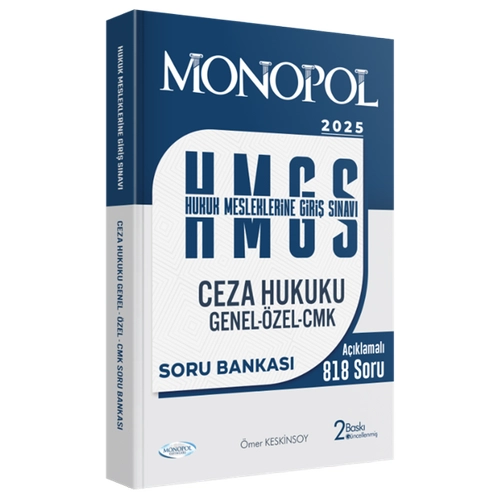 Monopol 2025 HMGS Ceza Hukuku, Genel �zel CMK Soru Bankas�-�mer Keskinsoy