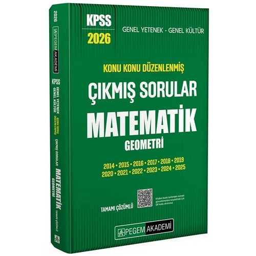 Pegem 2026 KPSS Matematik ��km�� Sorular Konu Konu ��z�ml� Pegem Akademi Yay�nlar�