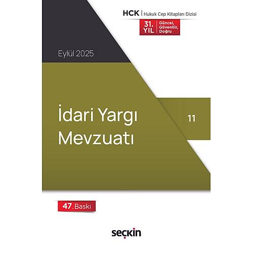 Sekin Yaynevi dari Yarg Mevzuat (Cep Kitab) Sekin Yaynclk 47. Bask, Eyll 2025