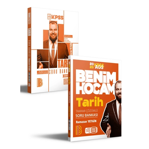 Benim Hocam Yaynlar 2026 KPSS AGS Tarih Tamam zml Soru Seti Bankas Benim Hocam Yaynlar (Ramazan Yetgin) 2 li