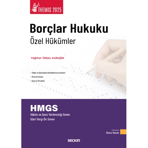 THEMIS 2025 Bor�lar Hukuku �zel H�k�mler Konu Kitab� Ya�mur �nsal Kara�en