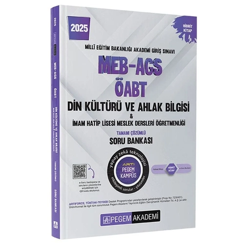 Pegem 2025 ABT Din Kltr ve Ahlak Bilgisi Soru Bankas zml