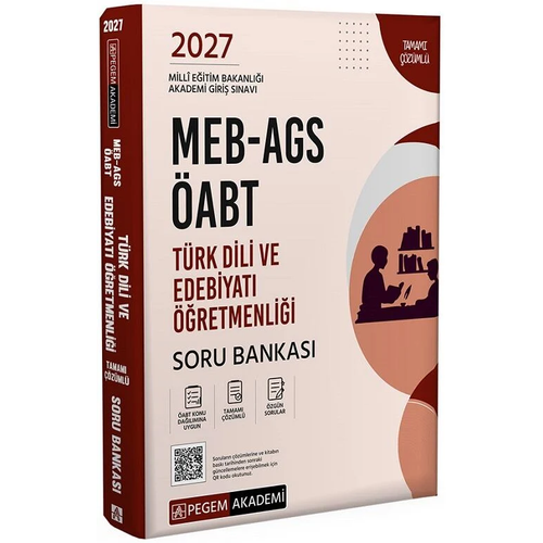 Pegem 2027 �ABT MEB-AGS T�rk Dili ve Edebiyat� ��retmenli�i Soru Bankas� ��z�ml� Pegem Akademi Yay�nlar�