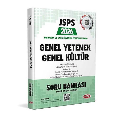 Data 2026 JSPS Genel Yetenek - Genel K�lt�r Soru Bankas� - Karekod ��z�ml� Data Yay�nlar�