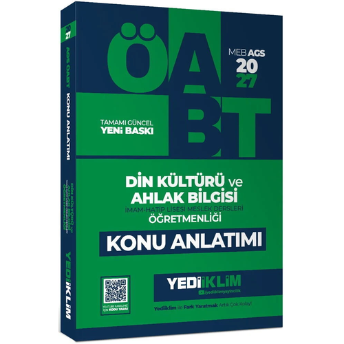Yediiklim 2027 �ABT MEB-AGS Din K�lt�r� ve Ahlak Bilgisi ��retmenli�i Konu Anlat�m� Yediiklim Yay�nlar�