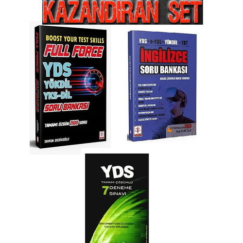 Full Force YDS Ykdil Yks-Dil 2100 Soru Bankas& YDS e YDS YKDL YDT ngilizce Soru Bankas&YDS 7 Deneme Seti