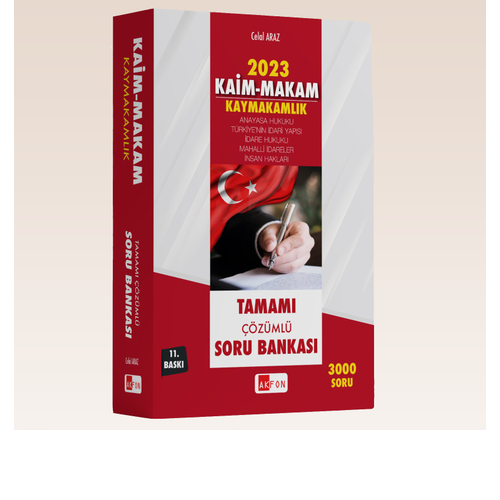 Akfon Yaynlar Akfon 2023 Kaymakamlk KAM MAKAM Soru Bankas zml 11. Bask - Celal Araz Akfon Yaynlar