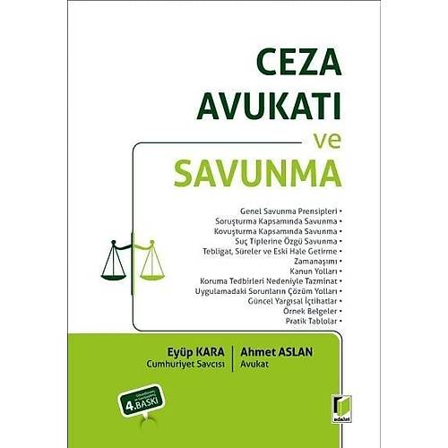 Adalet Yay�nevi Ceza Avukat� ve Savunma (Ahmet Aslan, Ey�p Kara)