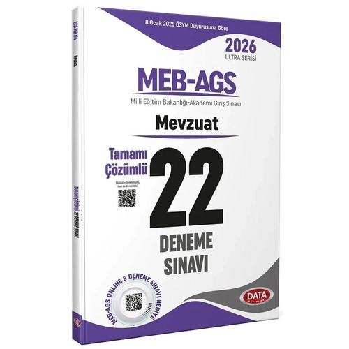 Data 2026 MEB-AGS Mevzuat 22 Deneme ��z�ml� Ultra Serisi Data Yay�nlar�