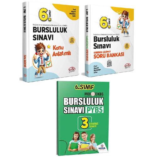 Edit�r Yay�nevi 6.S�n�f Bursluluk S�nav� Konu Anlat�ml� ve Soru bankas� + 3 Deneme seti