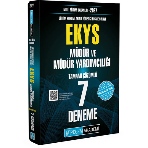 Pegem 2027 MEB EKYS M�d�r ve Yard�mc�l��� 7 Deneme ��z�ml� Pegem Akademi Yay�nlar�