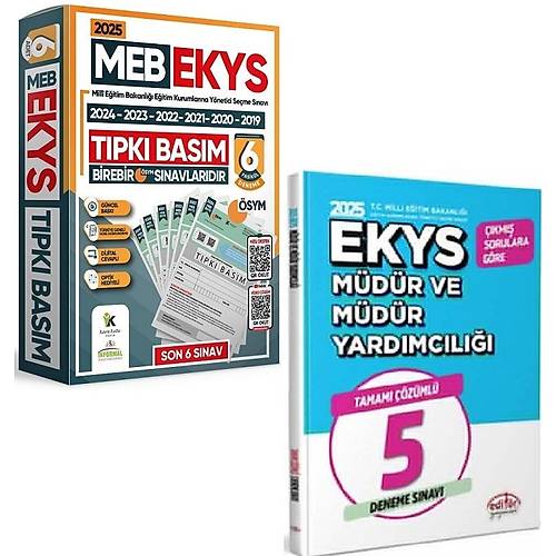 nformal Yaynlar 2025 MEB EKYS SYM Son 6 Yl km Soru (2024-2019)+Editr 2025 MEB EKYS  5 Deneme Seti(2Kitap)