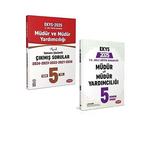 Data Yaynlar 2025 MEB EKYS Son 5 Yl km Sorular+Data 2025 MEB EKYS  5 Deneme Seti(2Kitap)