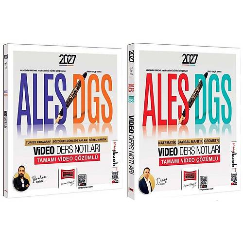 Yarg� 2027 ALES DGS S�zel Say�sal Mant�k Video Ders Notlar� 2 li Set - �brahim ��bilir Yarg� Yay�nlar�
