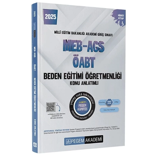 Pegem Yaynlar 2025 ABT MEB-AGS Beden Eitimi retmenlii Konu Anlatml