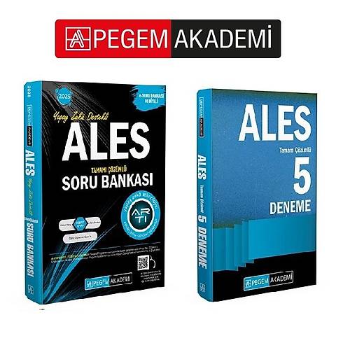 Pegem 2025 Ales Soru Bankas 5 Deneme Seti (2 Kitap)