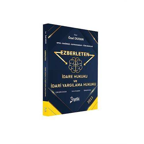 Yetki Ezberleten 2023 dare Hukuku ve dari Yarglama Hukuku