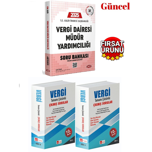 Data Yay�nlar� 2025 Vergi Dairesi M�d�r Yard�mc�l��� Soru Bankas�+��km�� Sorular 3 K�TAP