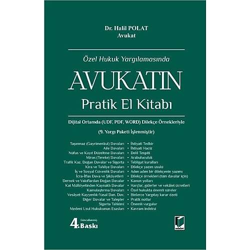 Adalet Yaynevi zel Hukuk Yarglamasnda Avukatn Pratik El Kitab (Halil Polat)