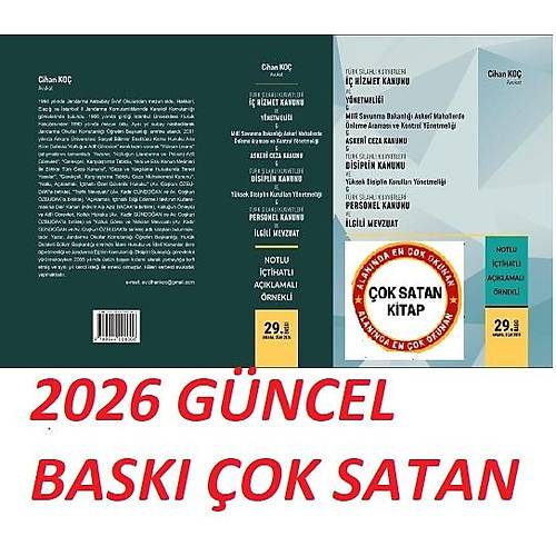 T�rk Silahl� Kuvvetleri �� Hizmet Kanunu Ve Y�netmeli�i Kitab� / Cihan Ko� /+Soru Kitab� 2'li Set