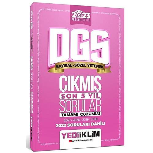 Yediiklim 2023 DGS Saysal Szel Yetenek Son 5 Yl km Sorular zml