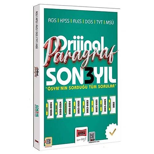Yarg� 2026 KPSS MEB-AGS ALES DGS TYT MS� Paragraf Orijinal ��km�� Sorular Son 3 Y�l ��z�ml� Yarg� Yay�nlar�