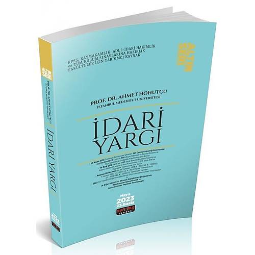 Sava Yaynlar dari Yarg Altn Seri Ahmet Nohutu 2023