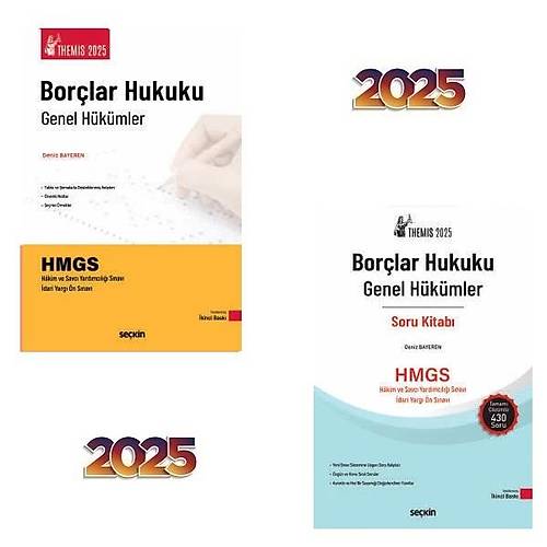 THEMIS 2025 Borlar Hukuku Genel Hkmler Konu Anlatml &Soru Bankas Seti(2Kitap)  Deniz Bayeren