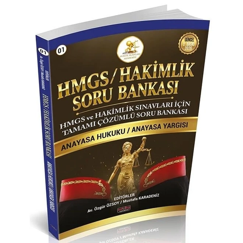 Sava� 2026 HMGS Hakimlik HUKAL Hukuk Alanlar� Akademisi Anayasa Hukuku, Anayasa Yarg�s� Soru Bankas� ��z�ml� - Mustafa Karadeniz Sava� Yay�nlar�