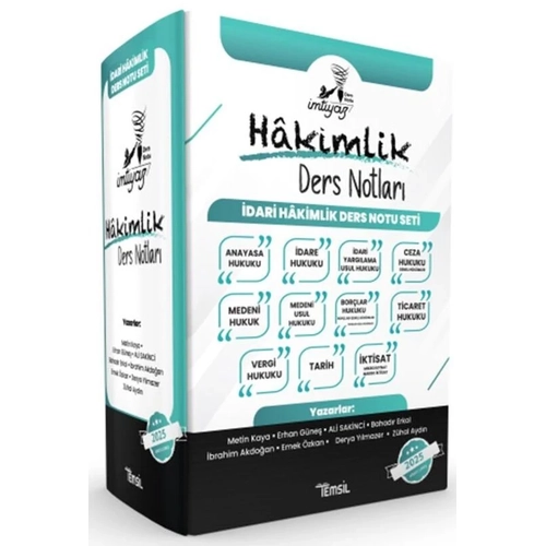 Temsil 2025 MTYAZ dari Hakimlik Ders Notlar Set