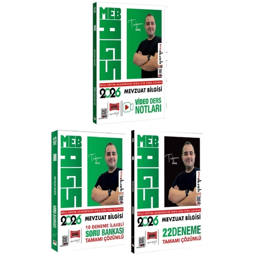Yarg� 2026 MEB-AGS Mevzuat Bilgisi Video Ders Notlar� + Soru Bankas� + 22 Deneme 3 l� Set - Tufan Gen� Yarg� Yay�nlar�