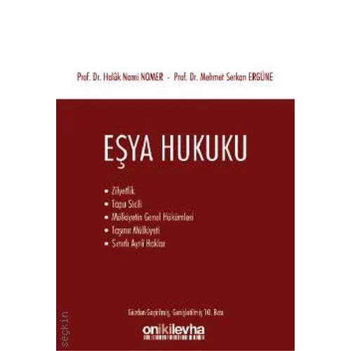 Onikilevha Yaynevi Eya hukuku (Haluk Nomer)