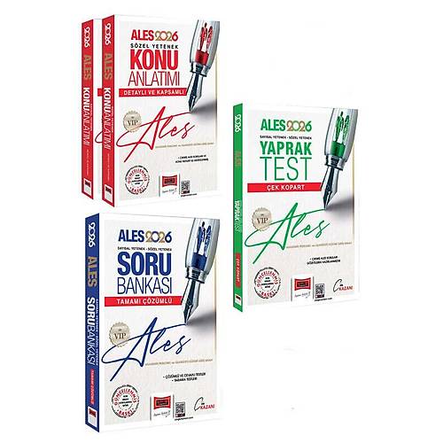 Yarg� 2026 ALES VIP Konu + Soru Bankas� + Yaprak Test 3 l� Set Yarg� Yay�nlar�