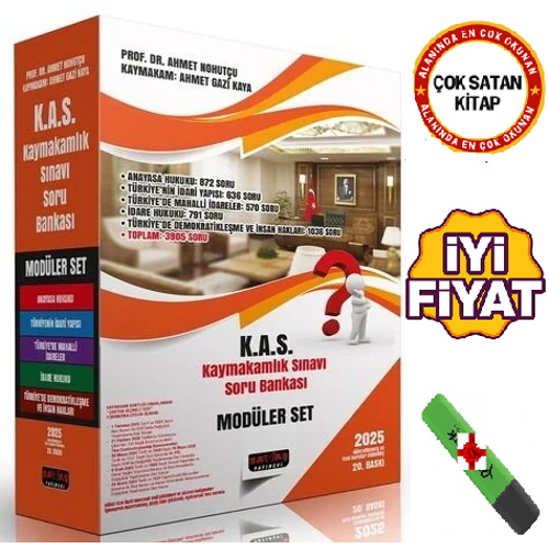 Sava� 2025 KAS Kaymakaml�k S�nav� Soru Bankas� Mod�ler Set 20. Bask� - Ahmet Nohut�u Sava� Yay�nlar� (Ahmet Nohut�u)