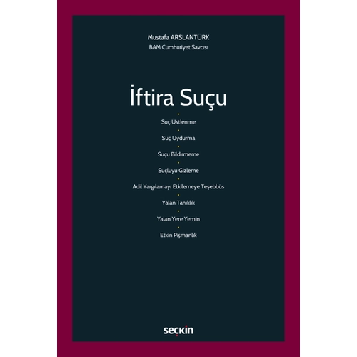 Se�kin Yay�nc�l�k �ftira Su�u Mustafa Arslant�rk 1. Bask�,� Ocak 2026