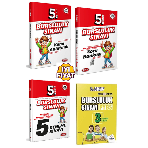 Data Yay�nlar� 2025-2026 5.S�n�f Bursluluk S�nav� Konu+Soru+5 Deneme+Kurul 3 Deneme Seti
