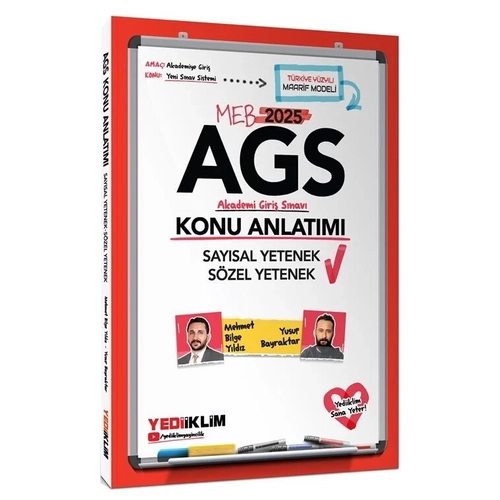 Yediiklim 2025 MEB AGS Szel-Saysal Yetenek Konu Anlatm - Mehmet Bilge Yldz, Yusuf Bayraktar Yediiklim Yaynlar